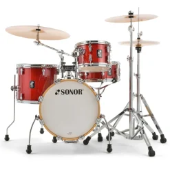 Sonor AQX Series Jungle Drum Set, Red Moon Sparkle