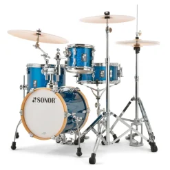 Sonor AQX Series Micro 4-Piece Shell Pack, Blue Ocean Sparkle