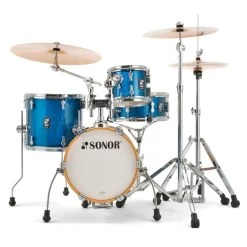 Sonor AQX Series Micro 4-Piece Shell Pack, Blue Ocean Sparkle