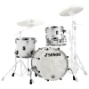 Sonor SQ1 3-piece Shell Pack - Satin Pure White with Matching Bass Drum Hoops