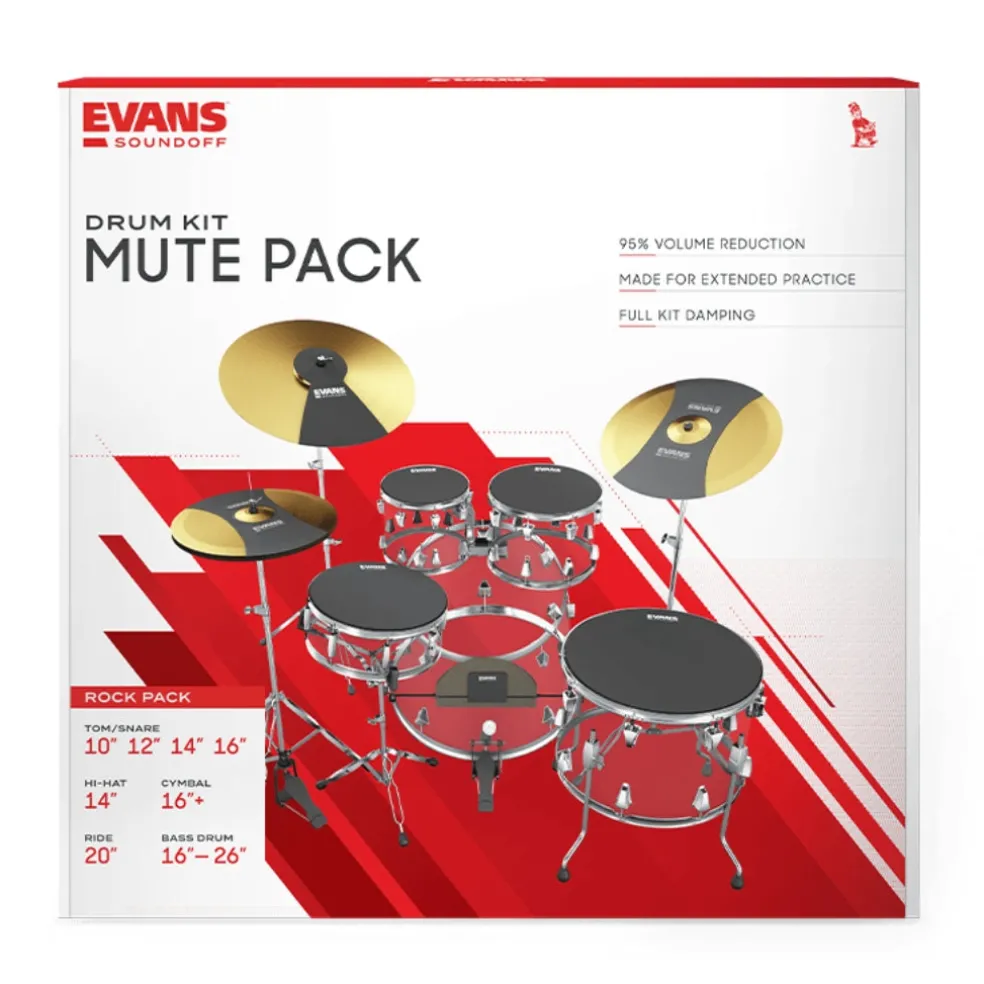 SoundOff Box Set- Rock Drum Mutes - For 10,12,16 Toms
