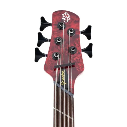 Spector Dimension 5 M/S Bass Guitar - Inferno Red