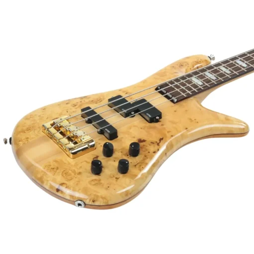 Spector Euro 4 LX Bass Guitar - Poplar Burl Natural