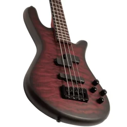 Spector Pulse 4 Bass Guitar - Black Cherry Matte