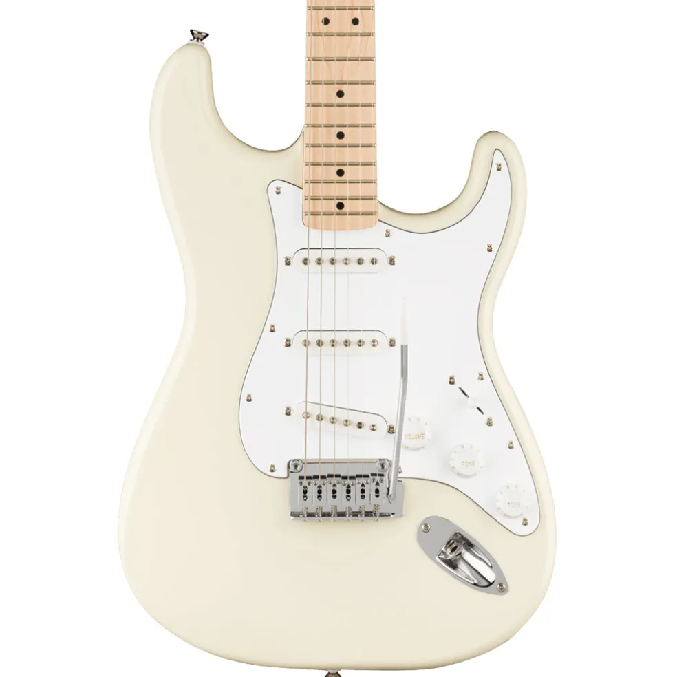 Squier - Affinity Series™ Stratocaster®, Maple Fingerboard, White Pickguard, Olympic White