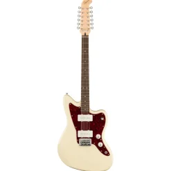 Squier Paranormal Jazzmaster XII, Laurel Fingerboard, Tortoiseshell Pickguard, Olympic White