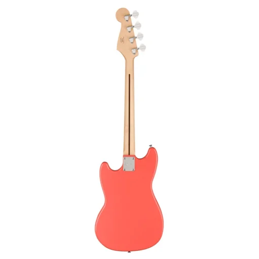 Squier Sonic™ Bronco™ Bass - Maple Fingerboard - White Pickguard - Tahitian Coral