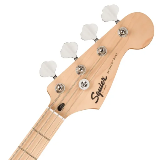Squier Sonic™ Bronco™ Bass - Maple Fingerboard - White Pickguard - Tahitian Coral