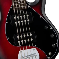 Sterling Ray 5 HH - Ruby Red Burst - Rosewood Fretboard