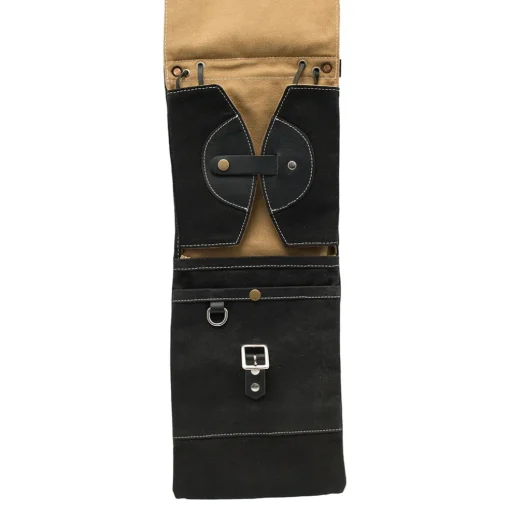 Tackle Compact Waxed Canvas Stick Bag - Black