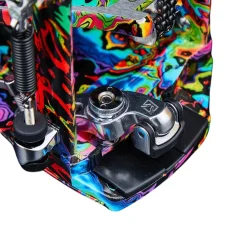 Tama HP900PM 50th Anniversary Limited Edition Iron Cobra Power Glide Single Pedal - Marble Psychedelic Rainbow