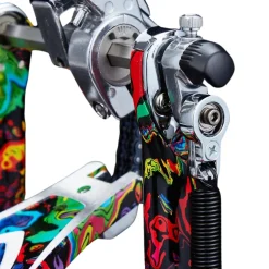 Tama HP900PM 50th Anniversary Limited Edition Iron Cobra Power Glide Single Pedal - Marble Psychedelic Rainbow