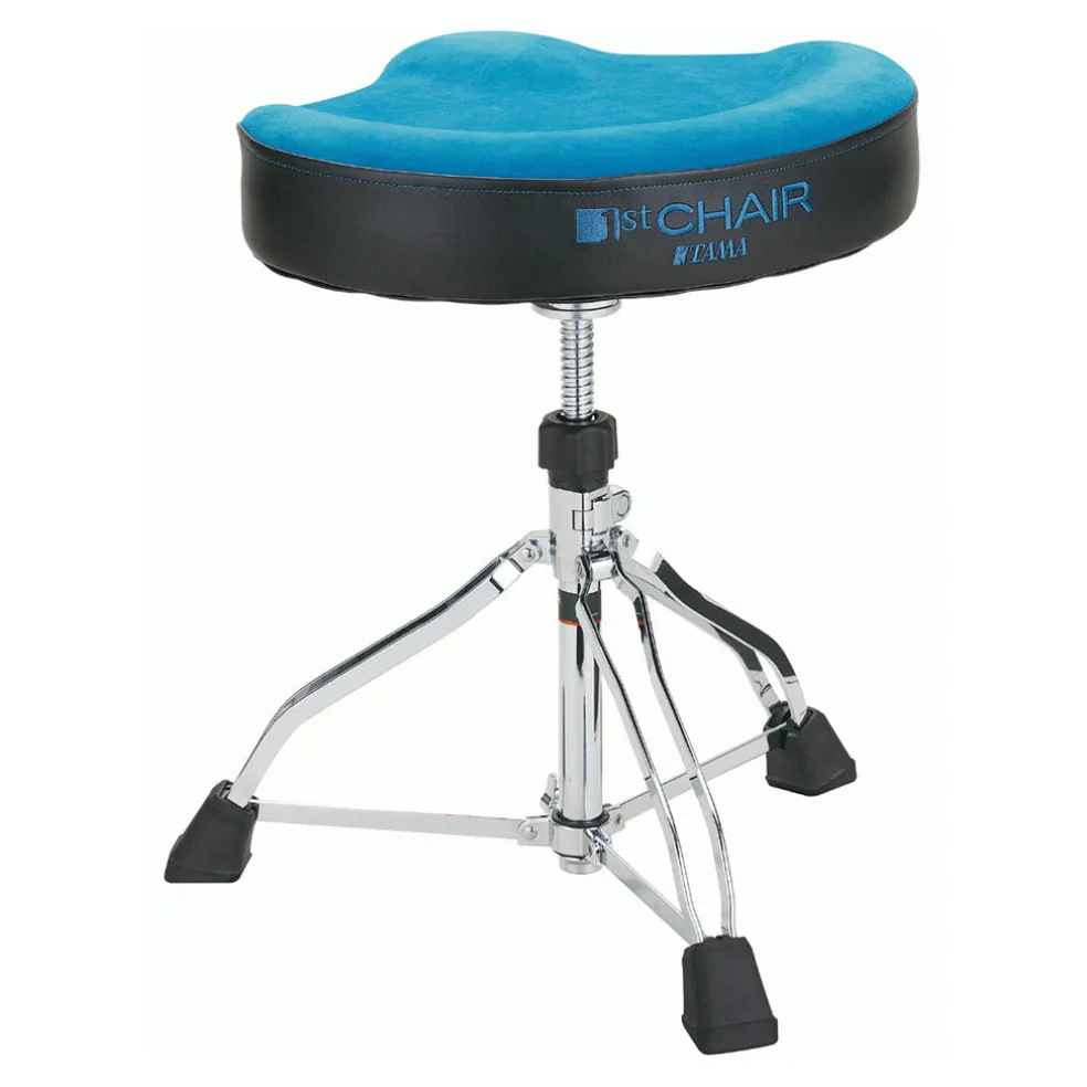 Tama HT530 1st Chair Glide Rider Drum Throne with Vibrant Turquoise Cloth Top