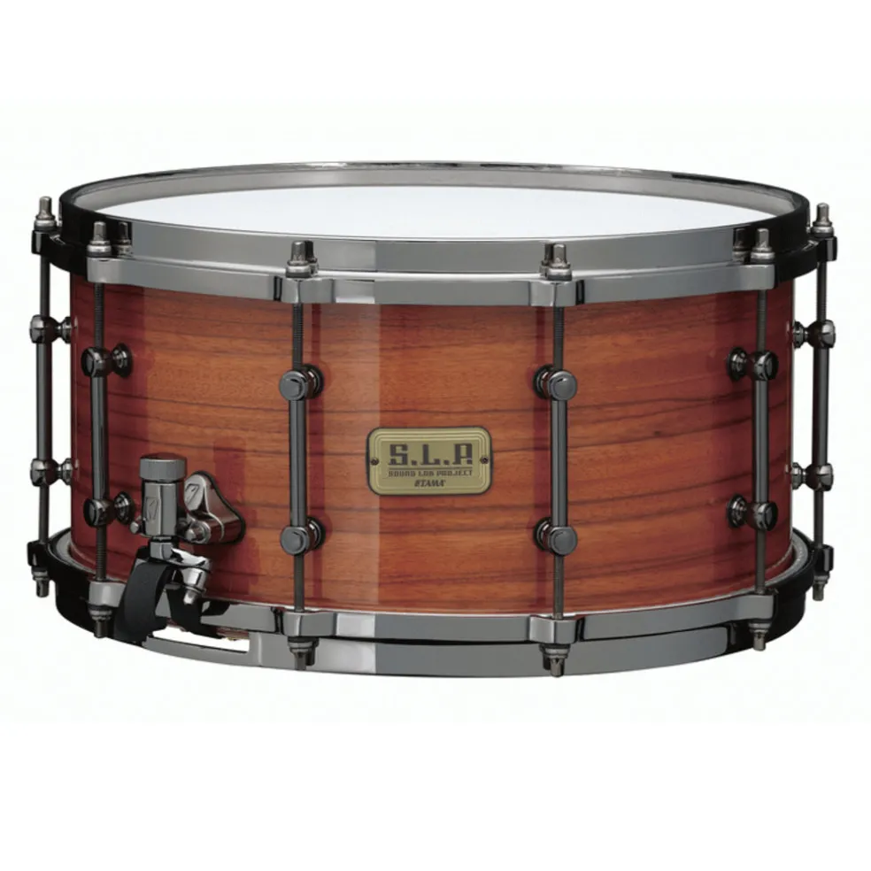 Tama LGM147 SLP G-Maple Snare Drum - Gloss Tangerine Zebrawood