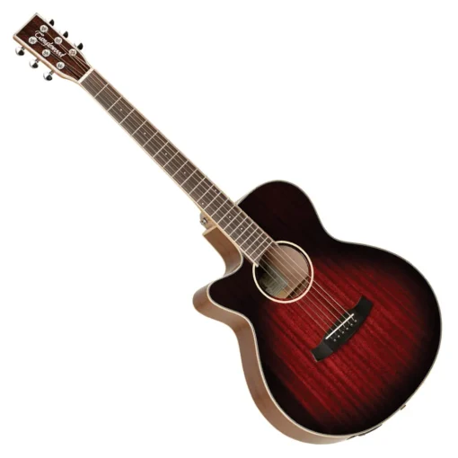 Tanglewood Winterleaf Superfolk C/E Left Handed - Antique Vintage Burst Gloss