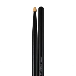 Total Percussion 5A Drumsticks - Wood Tip - Black