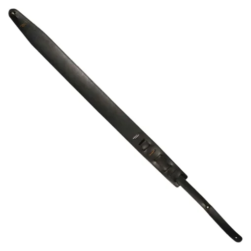 UXL 65mm Black Real Leather Strap