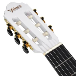 Valencia 100 Series 4/4 Classical Guitar - White