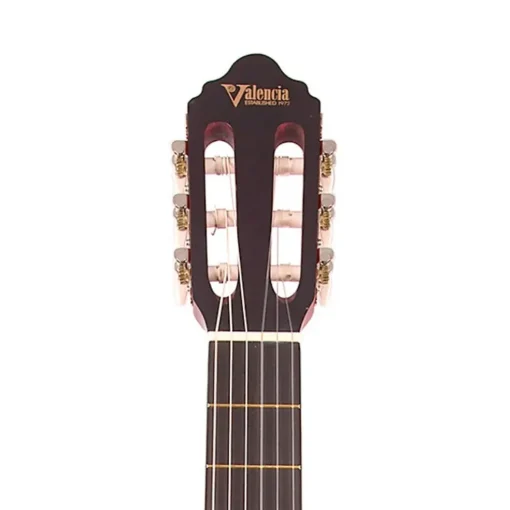 Valencia 200 Series 1/2 Size Classical Guitar, Transparent Wine Red