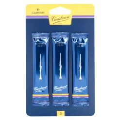 Vandoren Traditional B Flat Clarinet Reeds - Size 2.5 - 3 pack