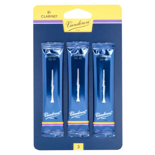 Vandoren Traditional B Flat Clarinet Reeds - Size 2.5 - 3 pack