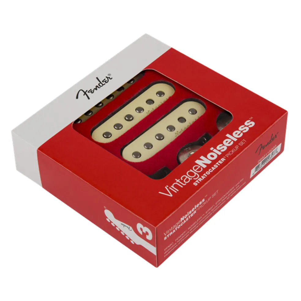 Vintage Noiseless™ Strat® Pickups, (3), Aged White