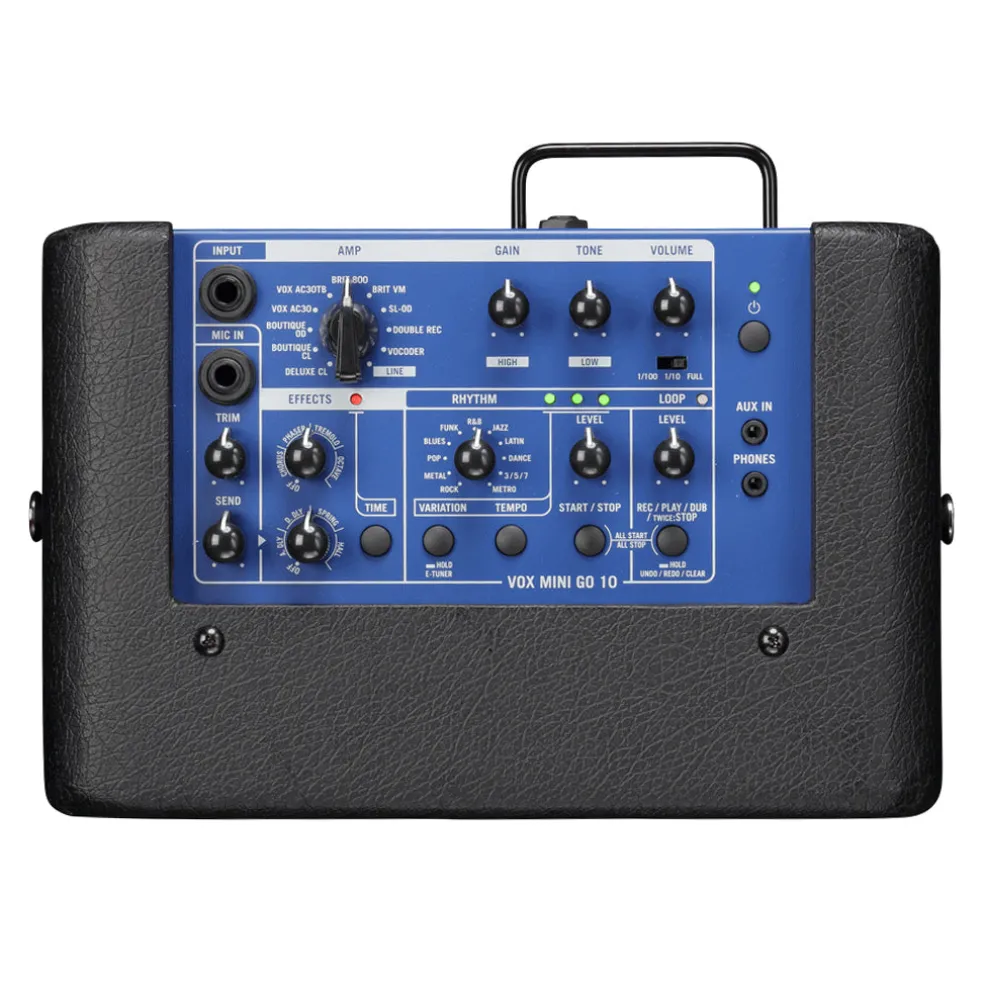 Vox Mini Go 10 Watt Portable Amplifier in Blue