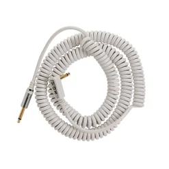 Vox Vintage Straight to Right Angle Coiled Cable - 9M White