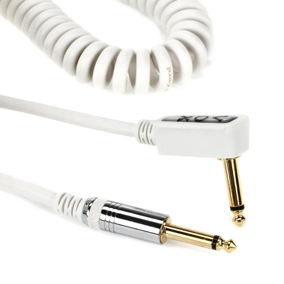 Vox Vintage Straight to Right Angle Coiled Cable - 9M White