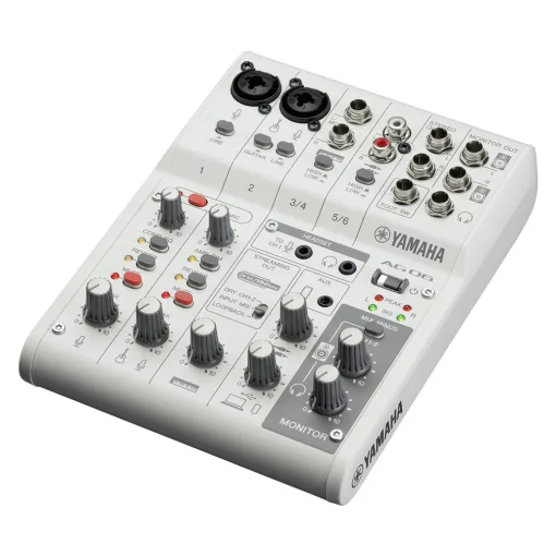 Yamaha AG06 MK2 6 Channel Mixer/Interface - White