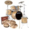Yamaha Stage Custom Birch Euro Drum Kit Pack (Free 14" Floor Tom) with Hardware Pack & Paiste PST5 Cymbals - Natural Wood
