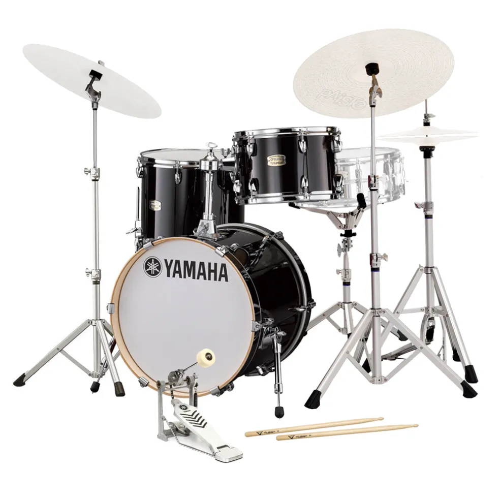 Yamaha Stage Custom Bop Drum Kit with Crosstown Hardware - Raven Black